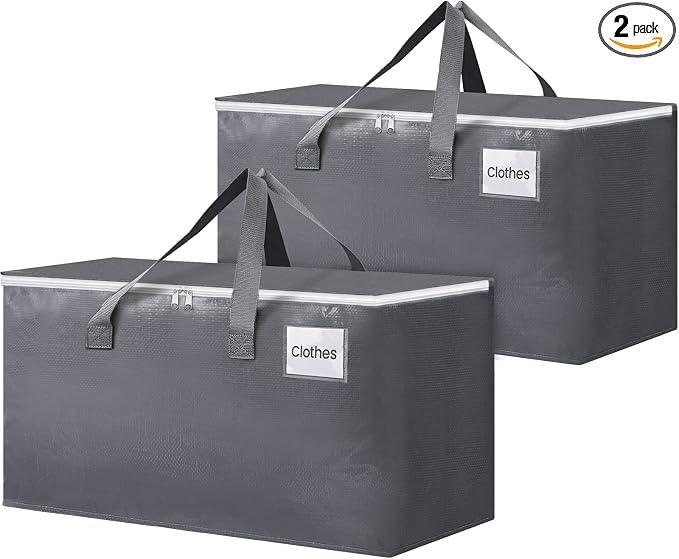 BlissTotes Large Moving Bags, Storage Bags, 76L-2 Pack | Moving Bags by BlissTotes