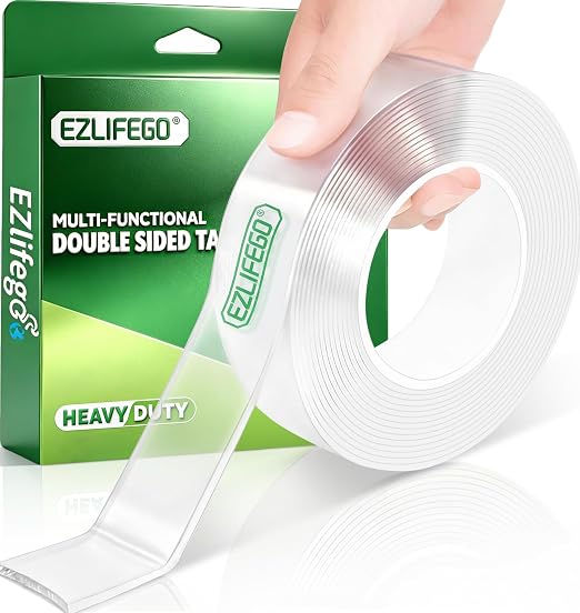 EZlifego Heavy Duty Invisible Bond Nano Double Sided Mounting Tape, 9.85FT | by EZlifego%C2%AEBrand
