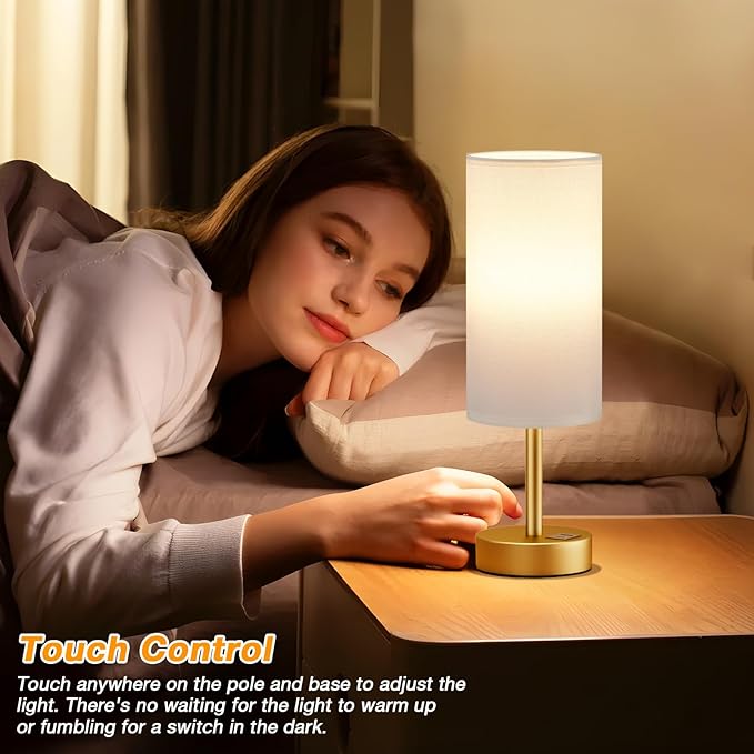 Dicoool Bedside Table Lamp for Bedroom - Image 2