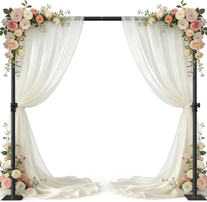 AKTOP Room Divider Curtain Rod, No Drill Freestanding Room Separator, Privacy by Buynow