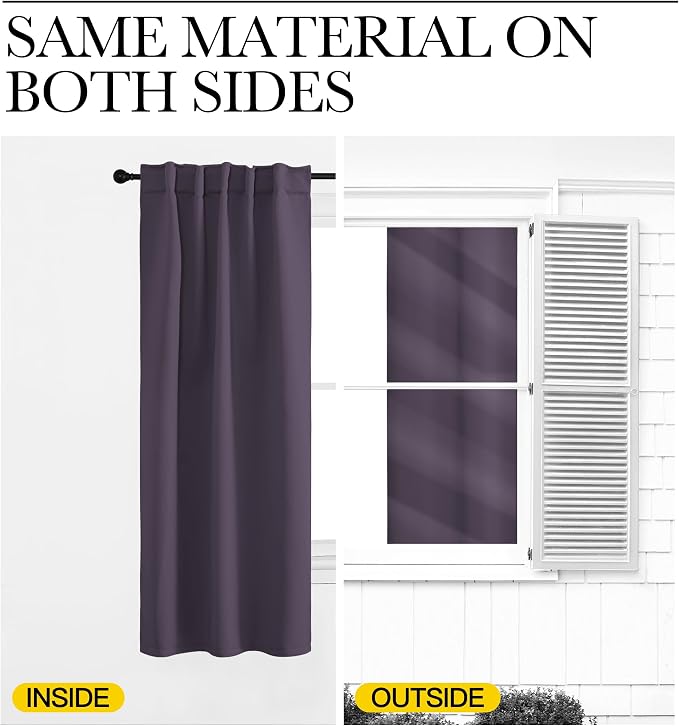 NICETOWN Living Room Blackout Draperies Curtains - Image 6
