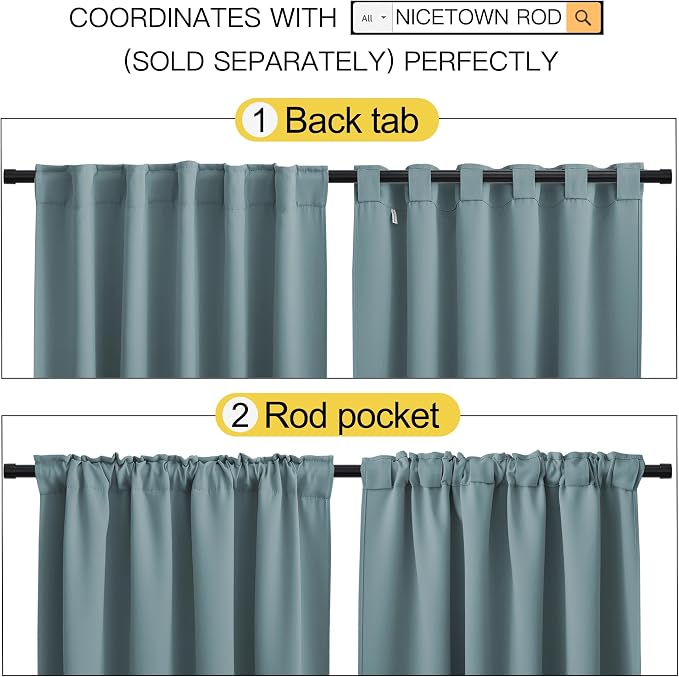 NICETOWN Blackout Curtain Panels - Image 3