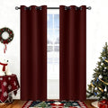 COSVIYA Grommet Room Darkening Burgundy Curtains 84 inch Long by COSVIYA