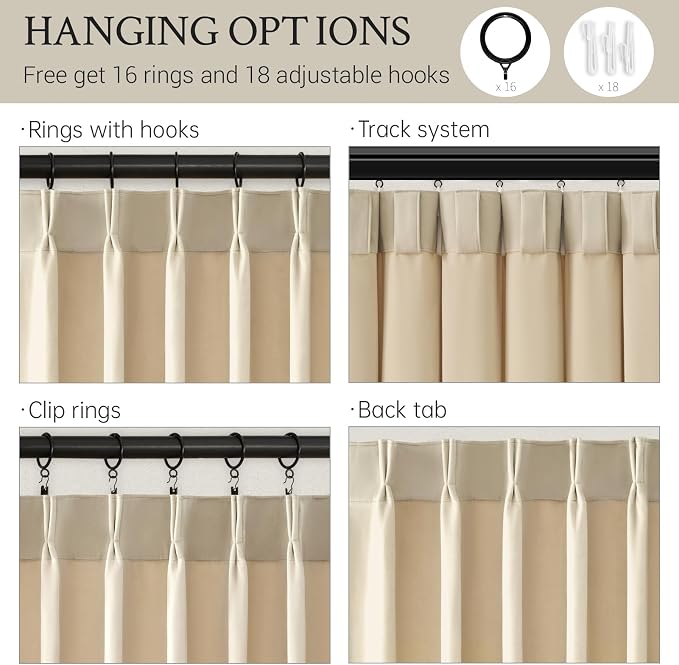 120 Inch Long Beige Velvet Curtains Elegant Luxury Boho Light Blocking Blackout - Image 5