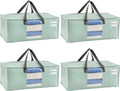 VENO Heavy Duty Moving Bags, Storage Bags, Light Green, 4 Pack | Packing by Veno