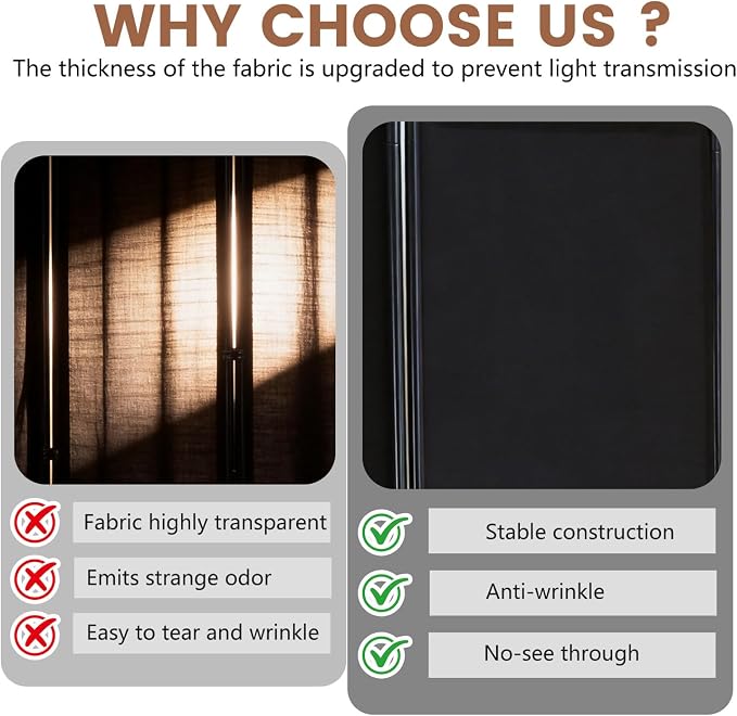 FDW 4 Panel Room Divider, 6FT Folding Privacy Screen Freestanding Partition Wall - Image 3
