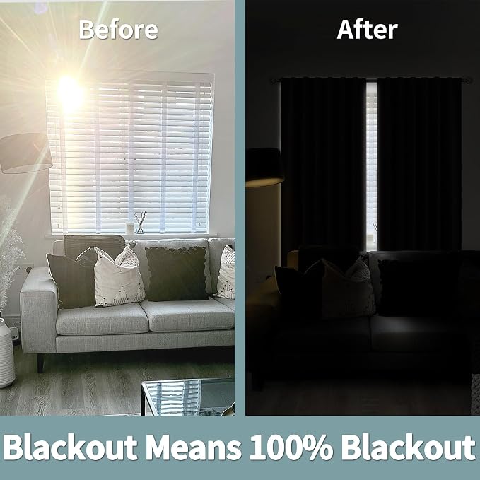 BGment Brown Full Blackout Curtains 84 Inches Long - Image 5