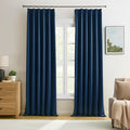 Pinch Pleated Curtains 100 Inches Long 2 Panels Set, Thermal Insulated Blackout by KEQIAOSUOCAI