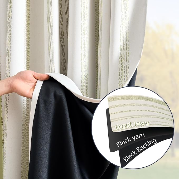 jinchan Boho Blackout Curtains 96 Inches Long - Image 4