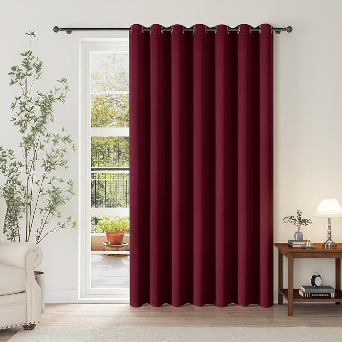 ChrisDowa Room Divider Curtains 96 Inch Length Sliding Door Curtain 1 Panel | by ChrisDowa
