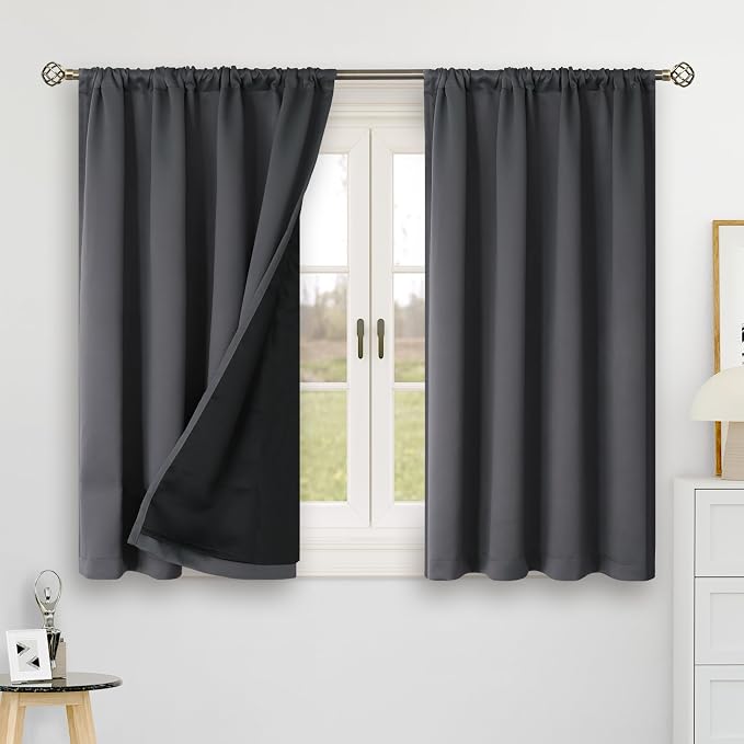 BGment 40 Inch Thermal Blackout Curtains - Image 2
