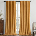 Joydeco 100% Blackout Curtains Velvet Black Out Curtain 90 Inch Drapes | by JOYDECO