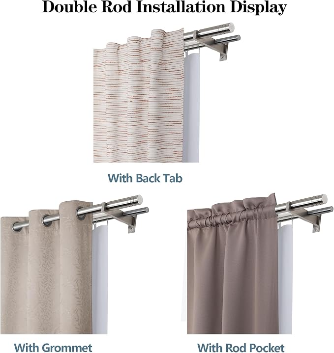 Chyhomenyc 2 Panels 100% Blackout Curtain Liners, 100% Darkening Blackout Liner - Image 8