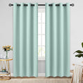 COSVIYA Grommet Blackout Room Darkening Aqua Curtains 96 inch Long | Thick by COSVIYA