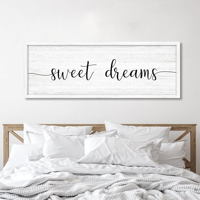 Sweet Dreams Wall Decor Above Bed 41.3''×15'' Large Farmhouse Wall Decor - Image 4