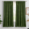 BGment Velvet Curtains for Bedroom, 2 Panels, Dark Green Blackout Curtains | 52 by BGment
