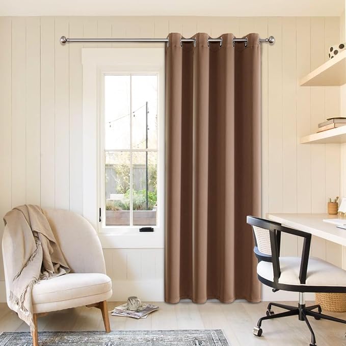 ChrisDowa Blackout Curtains for Bedroom 84 Inch Door Curtain, 1 Panel | 52W x by ChrisDowa