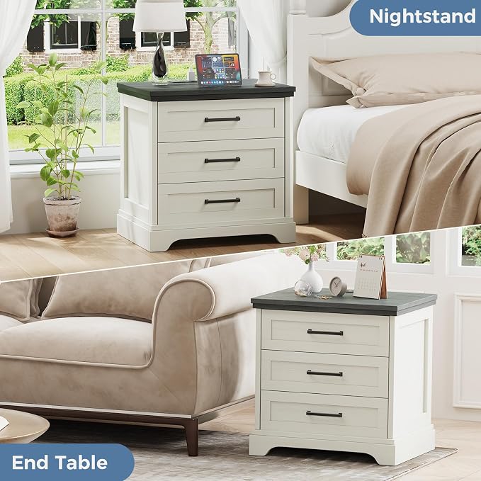 DUMOS Farmhouse Nightstand - Image 3