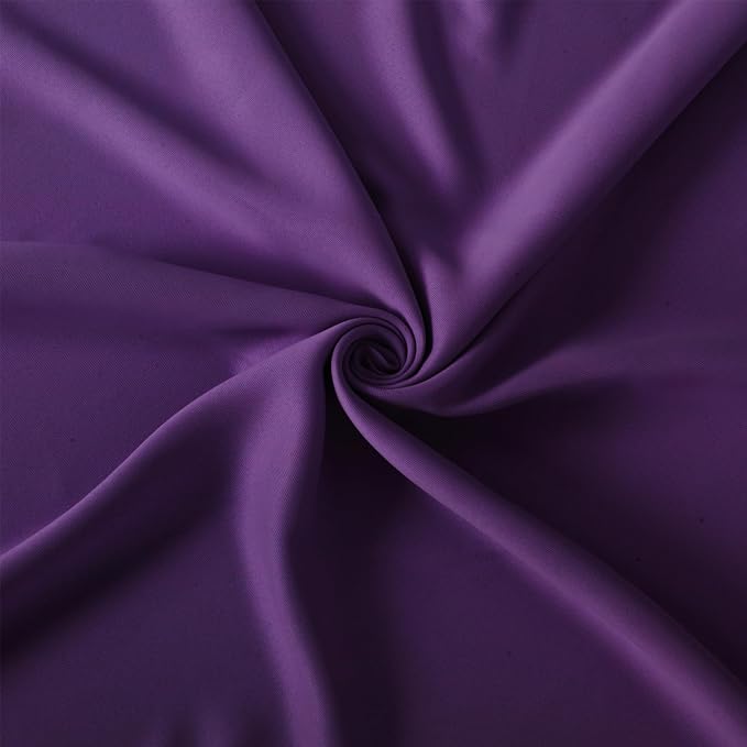 Purple Thermal Blackout Curtains/42 x 95 Inch/Set of 2 Panels Room Darkening - Image 5