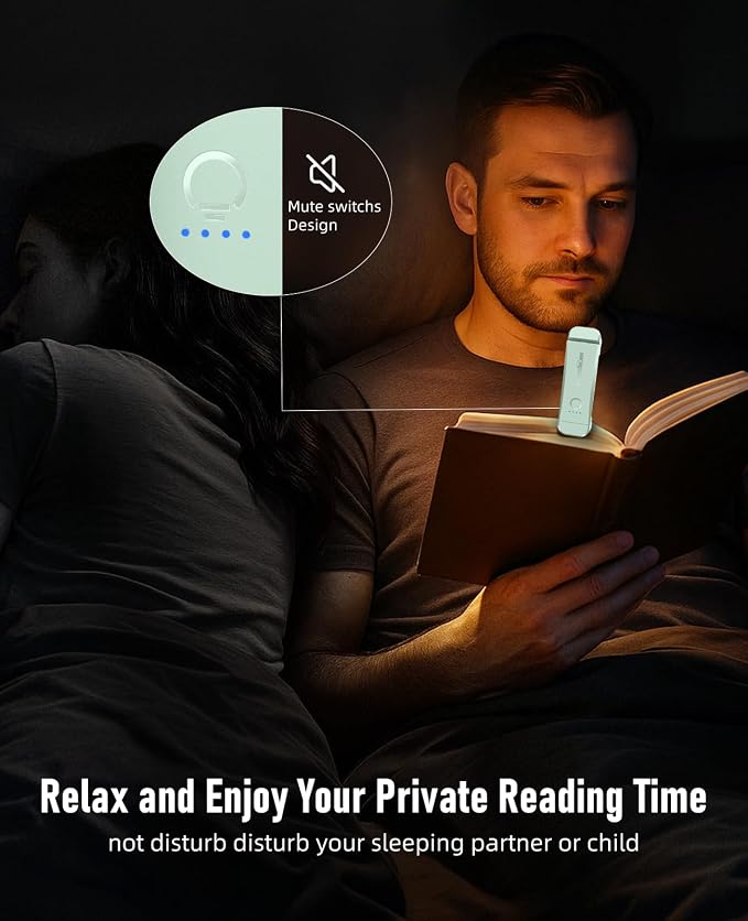 HIONXMGA Book Light, Rechargeable Reading Light - Image 7