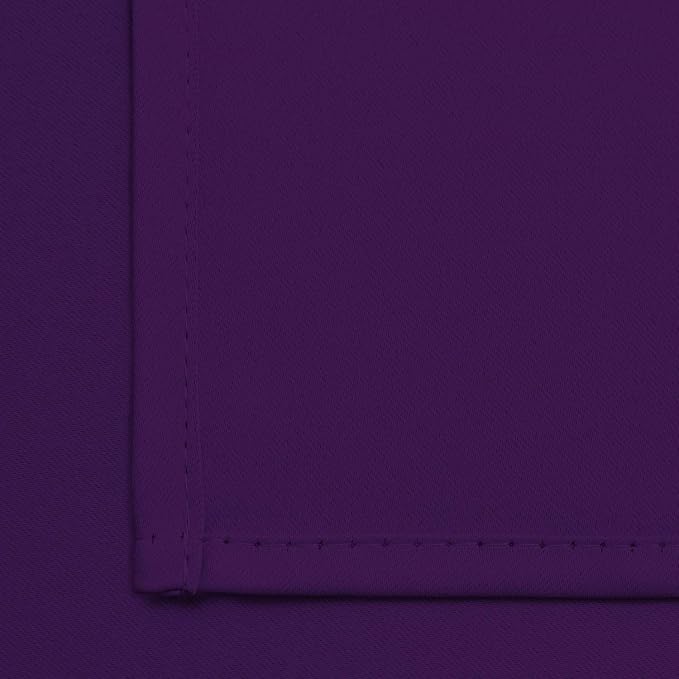 Yakamok Blackout Curtains 38x90 inch Purple Thermal Drapes-Bedroom | 2 panels - Image 6