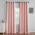 IGEMAEVE Blackout Curtains for Bedroom Grommet Gossamer Pink 52" W x 108" L | by IGEMAEVE