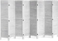 VEVOR Wood Room Divider, 8 Panel Wood Folding Privacy Screen, 66.9 Inches Tall by VEVOR
