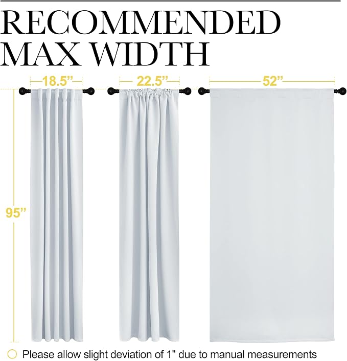 NICETOWN Living Room Darkening Curtain Panels - Image 7