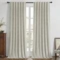 Joydeco 100% Blackout Curtains Velvet Black Out Curtain 84 Inch Drapes | by JOYDECO