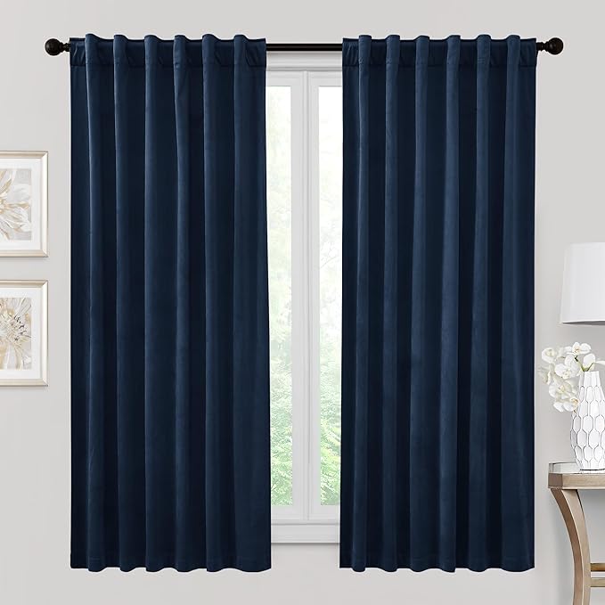 RYB HOME Velvet Room Darkening Curtains by RYBHOME
