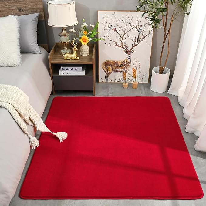 5x5 Square Area Rugs for Bedroom Living Room, Modern Non Slip Minimalist Carpet - Image 7
