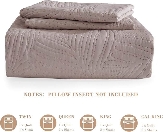 Exclusivo Mezcla 3-Piece King Quilt Bedding Set, Soft Microfiber Bedspreads | - Image 6