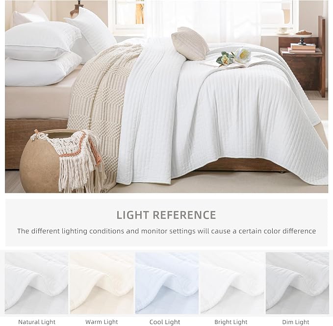 Lady Ann Cal King Bedspread Set 118x106, Lightweight & Soft Farmhouse Coverlet - Image 8