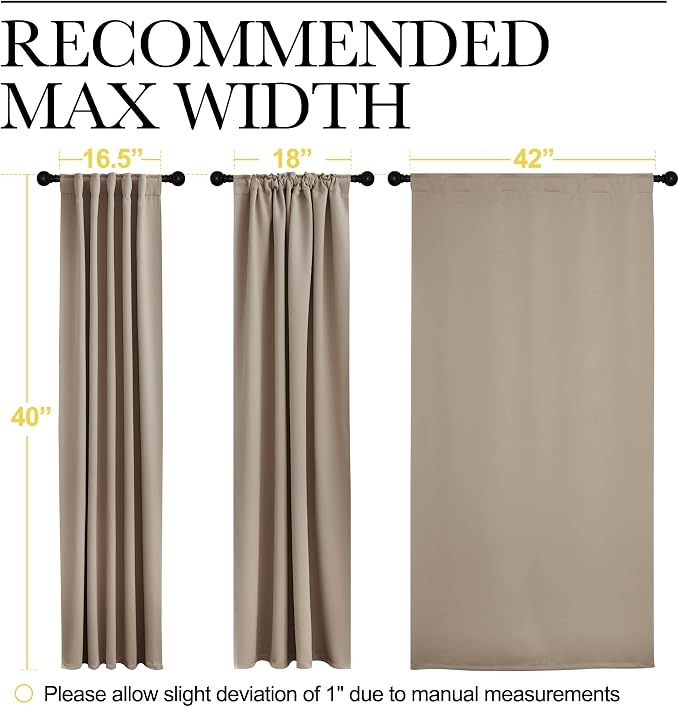 NICETOWN Window Treatment Blackout Curtains and Draperies - Image 7