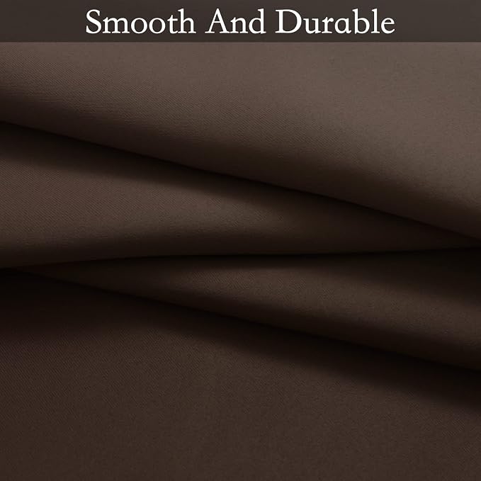 SimpleHome Brown to Grey White Ombre Room Darkening Curtains 84 Inch | Curtains - Image 6
