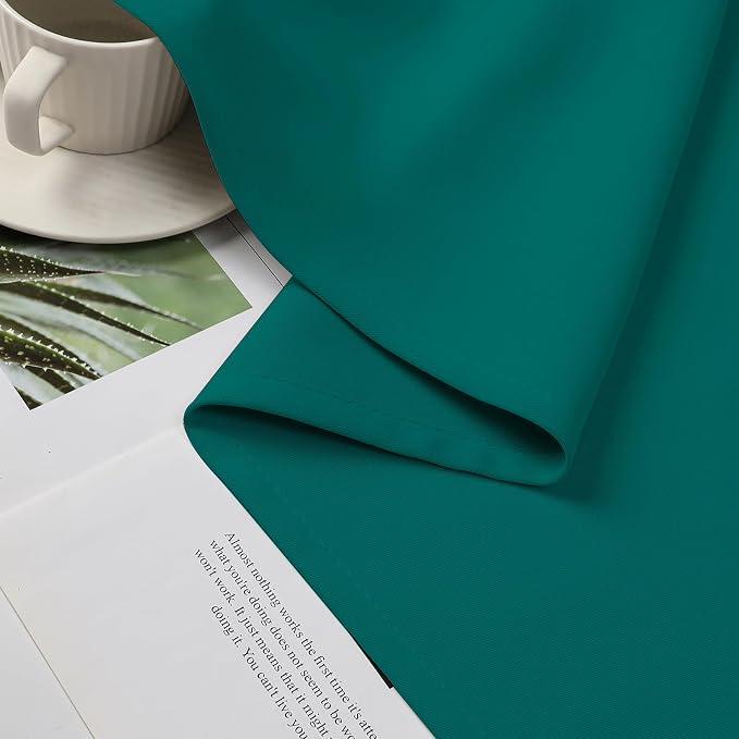 CUCRAF Custom Turquoise Blackout Curtains 1 Panel Set, Thermal Insulated - Image 6