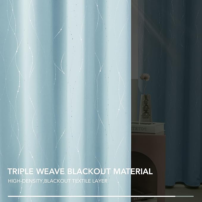 Deconovo Living Room Curtains 95 Inches Long, Thermal Insulated, Room Darkening - Image 5