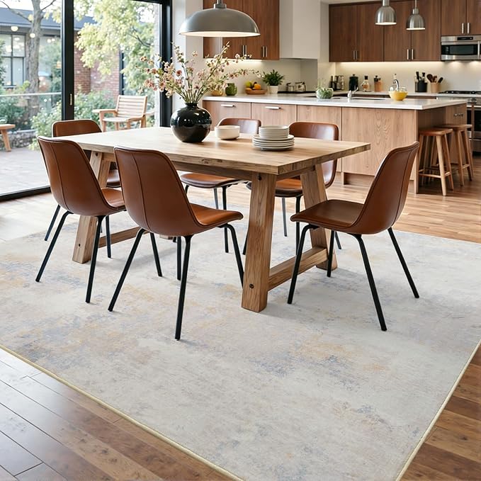5x7 Ft Area Rugs for Living Room, Soft Non-Slip Washable Rugs Modern Abstract - Image 9