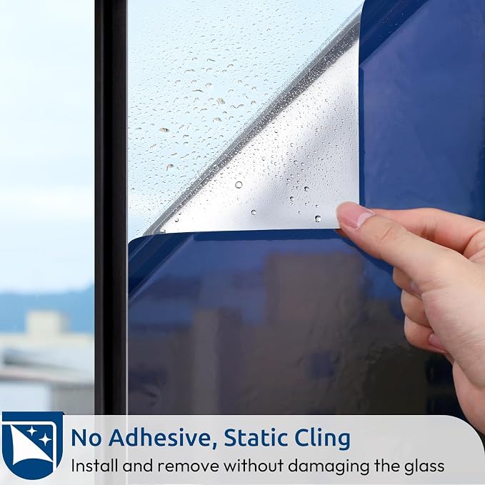 rabbitgoo Window Privacy Film One Way, 35.4" x 196.8", Heat Sun Blocking Anti - Image 7