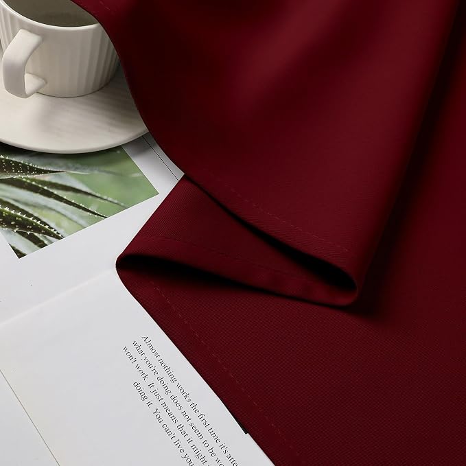 CUCRAF Burgundy Red Blackout Curtains 72 inch Length 2 Panels Set, Room - Image 7