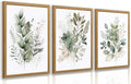 LLEEMPI Sage Green Botanical Wall Art Set of 3, 16x24 Wood Framed Prints | by Unknown