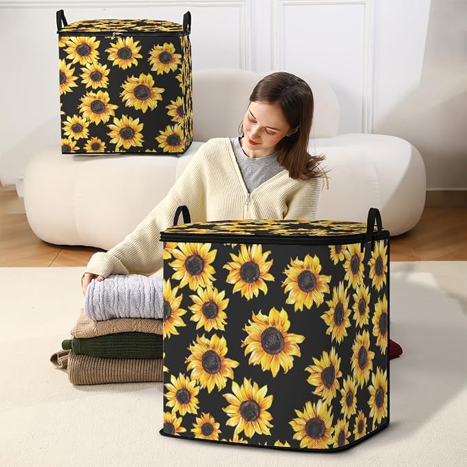 2pcs blanket storage bag for under bed, closet organizers 95L | clothing - Image 5