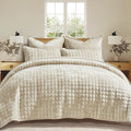 RECYCO Luxury Velvet Quilt Set, Oversized California King 118"x106", Ultra Soft by RECYCOHOMECOLLECTION