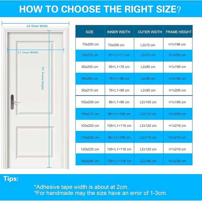 Fillis Magnet Fly Screen Door, 100x200cm Insect Protection Balcony Door - Image 5