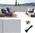 3.3'x19.7' Grey Balcony Privacy Screen Fence Windscreen 90% UV Block | 90% by SUNLAX