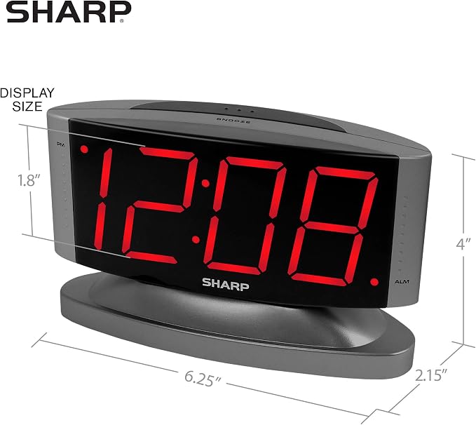 Sharp Outlet-Powered Alarm Clock - Image 4