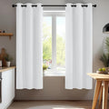 Deconovo Blackout Curtains for Bedroom and Living Room 45 Inches Long | Black by Unknown