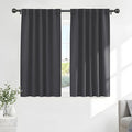 PONY DANCE Gray Short Blackout Curtains by PONYDANCE