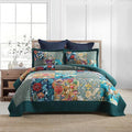 Autumn Dream Cotton Bedspread Luxury Vintage Turquoise Patchwork Bedding Quilt by AutumnDream