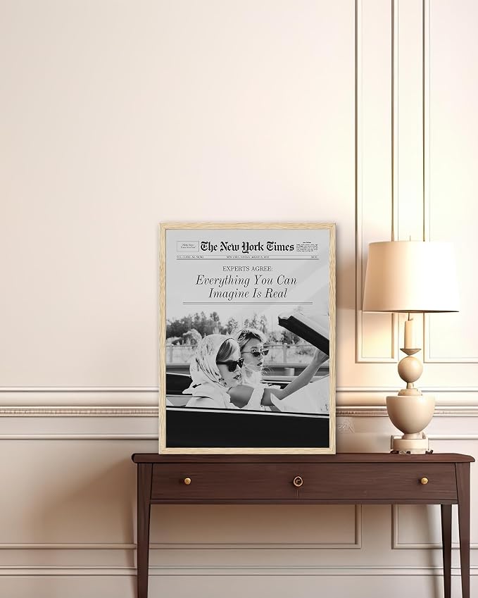iHery 12x16in Everything You Can Imagine Unframed Newspaper Art | Unframed - Image 6